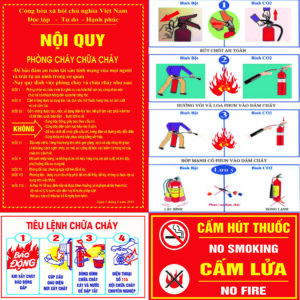 BIỂN NỘI QUY TIÊU LỆNH PCCC MỚI NHẤT