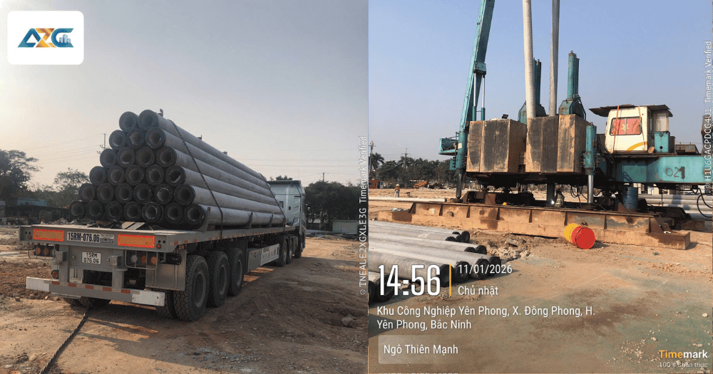 AZC thi công dự án Nhà máy Cáp điện Quang Minh