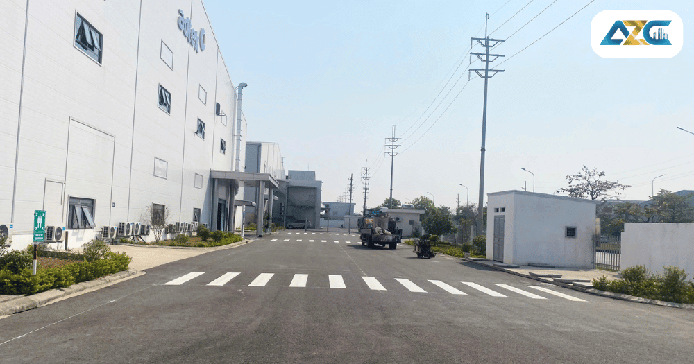 Thi công sơn vạch kẻ đường cho Dự án Công ty TNHH ADTEK MANUFACTURING