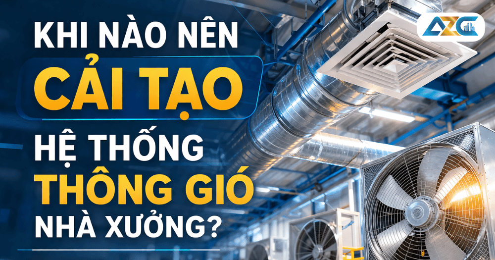 cải tạo hệ thống thông gió nhà xưởng
