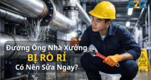 rò rỉ nước nhà xưởng