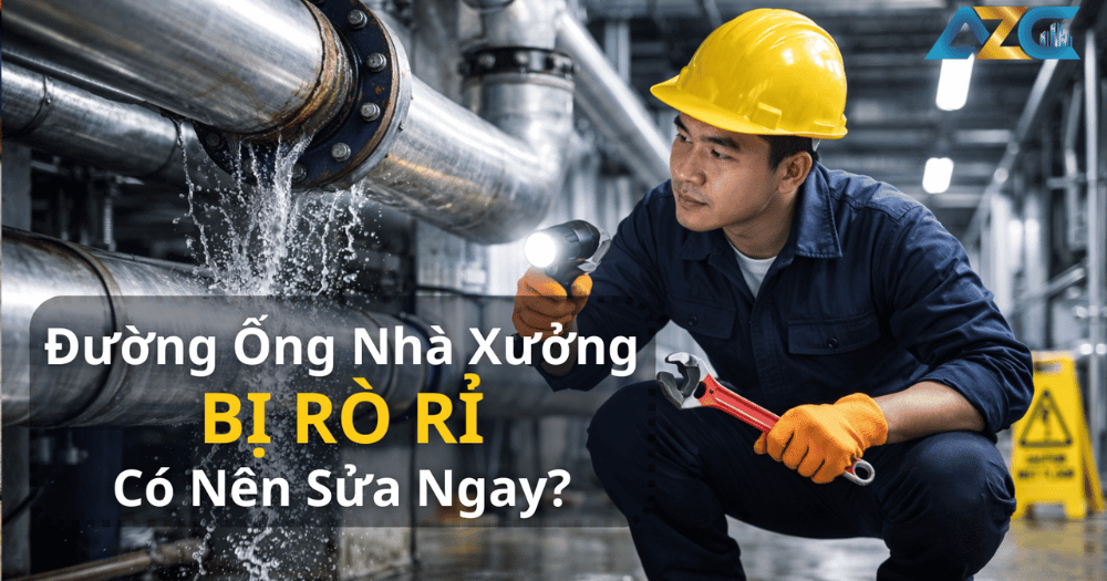rò rỉ nước nhà xưởng