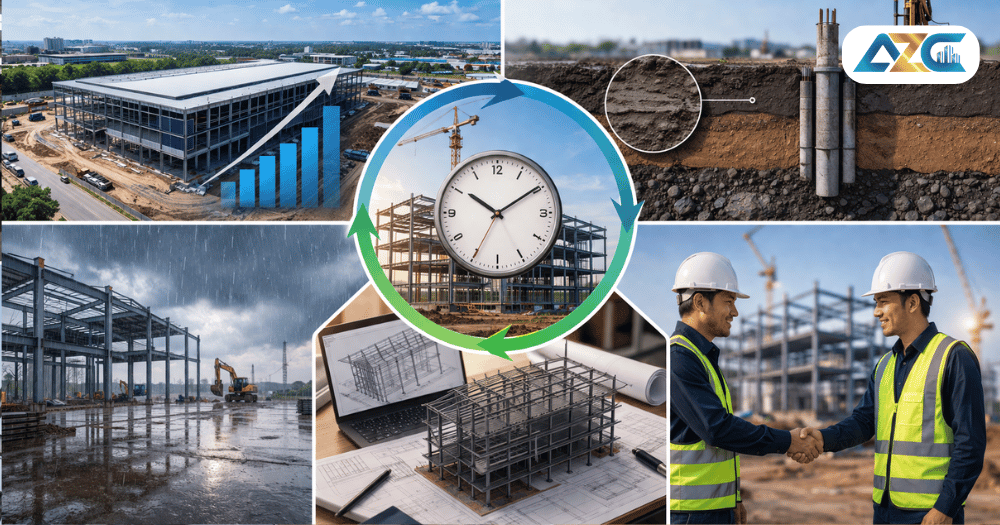 Các Yếu Tố Ảnh Hưởng Đến Thời Gian Thi Công