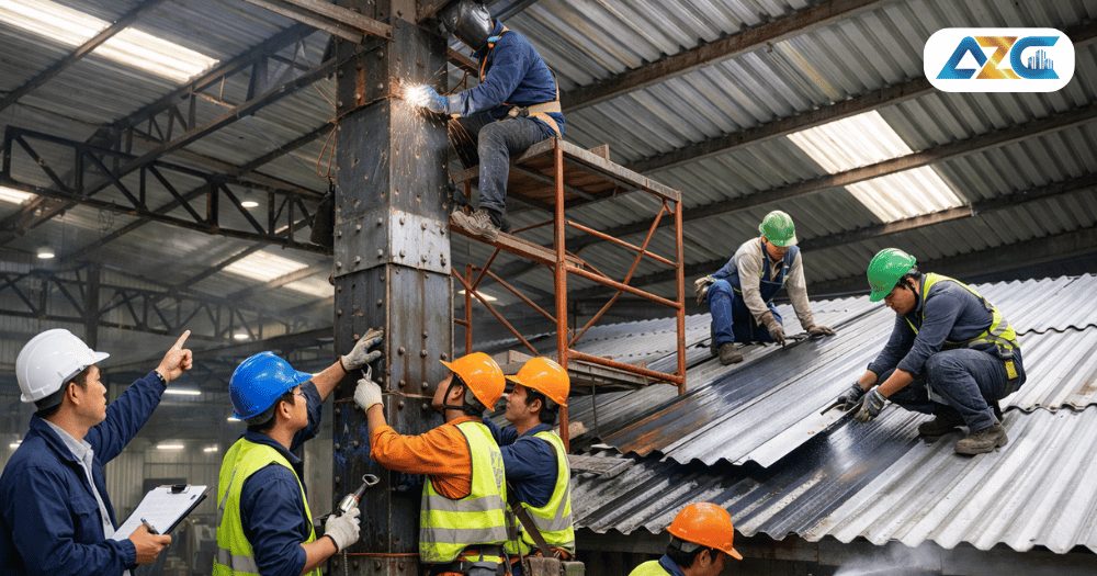 Gia cố và nâng cấp kết cấu nhà xưởng