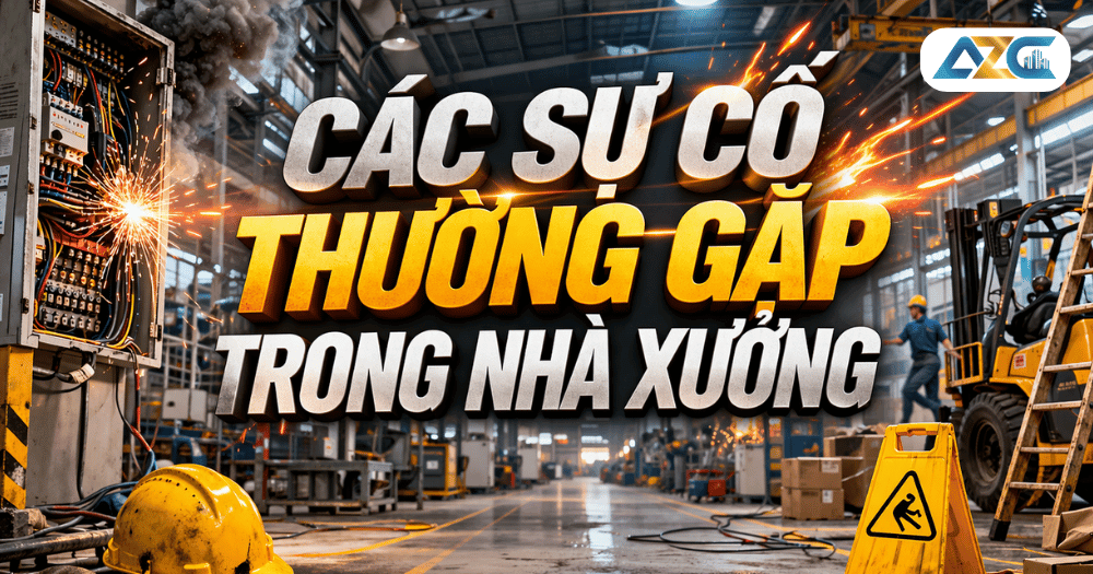 sự cố thường gặp trong nhà xưởng