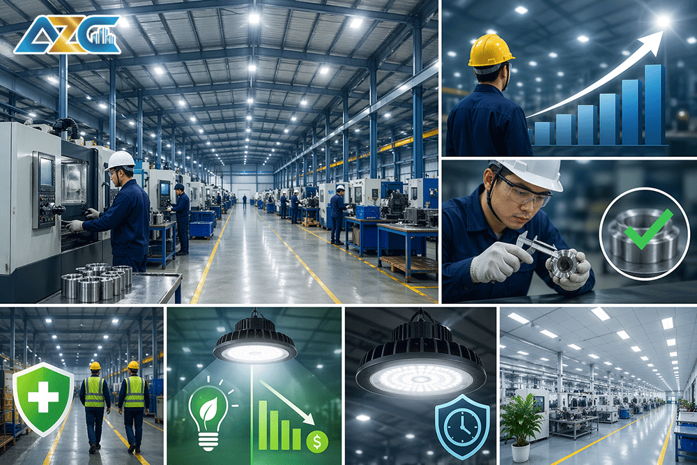 Vì sao cần lựa chọn đúng hệ thống chiếu sáng nhà xưởng