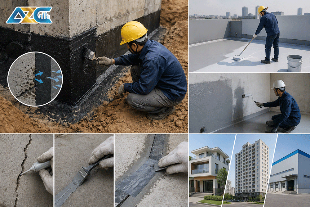 Thi công chống thấm từ gốc