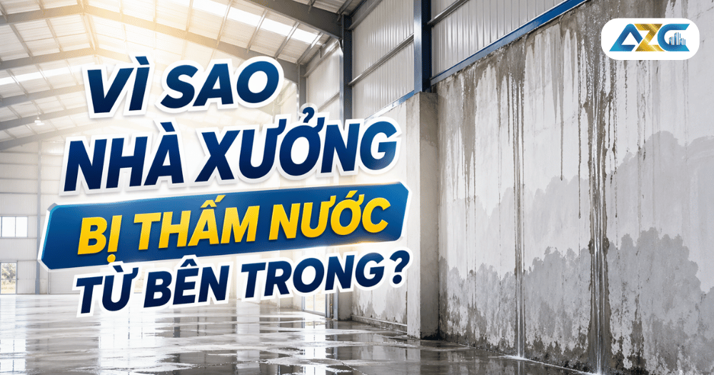 vì sao nhà xưởng bị thấm từ bên trong